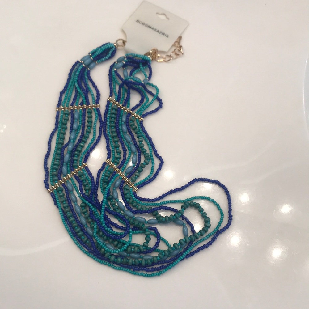 NWT BCBG bearded layered necklace